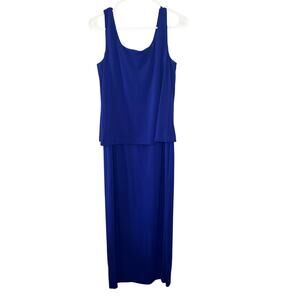 Alex Evenings Gown Blue Dress Size 10 Women's